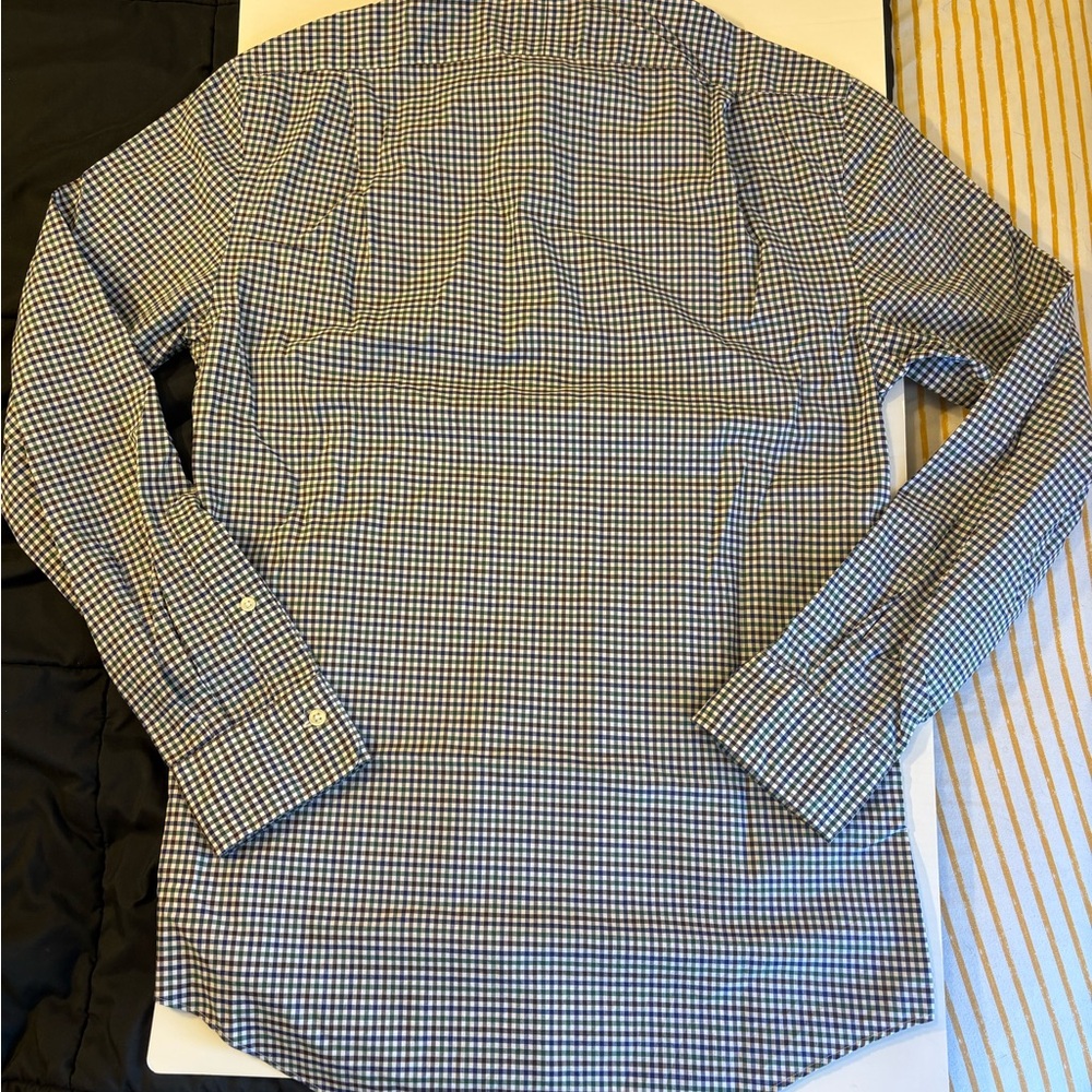 Polo Ralph Lauren Men's Gingham Slim Fit Long Sleeve Plaid Shirt Medium - Picture 2 of 5